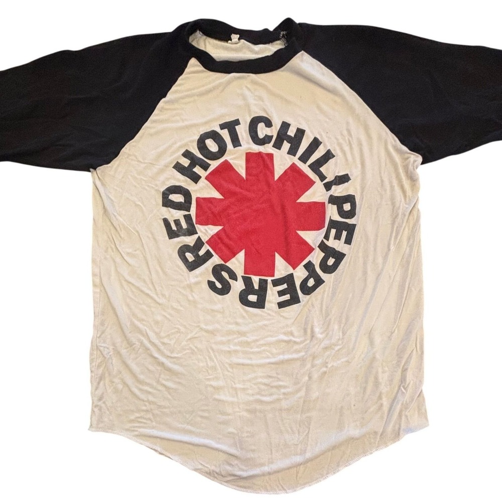 Red Hot Chili Peppers 2017 Tour Baseball Tee Raglan Shirt XL Made in USA